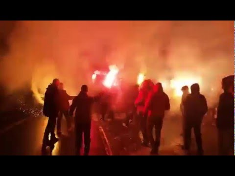 City Park Boys corteo in Krakow (EHF EURO 2016 - Poland) [Macedonia - Croatia 21.01.2016]