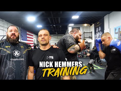 Nick Hemmers  Teaching a kickboxing Masterclass with Plinio Cruz