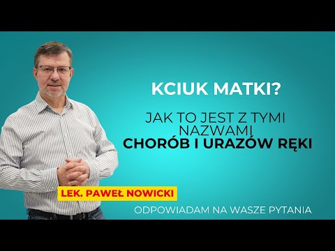 Kciuk Matki - Jak to jest z tymi nazwami chorób i urazów ręki.
