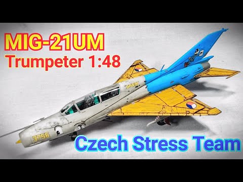 MiG-21UM Trumpeter 1:48 , Czech Stress Team 1997 Czech Air Force