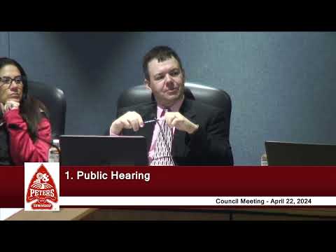 Peters Township Council - Regular Meeting - April 22, 2024