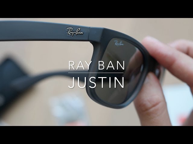 Vídeo relacionado con Ray-Ban Justin RB4165 - Gafas de sol Unisex, Negro (Green Classic 601/71), 55 mm