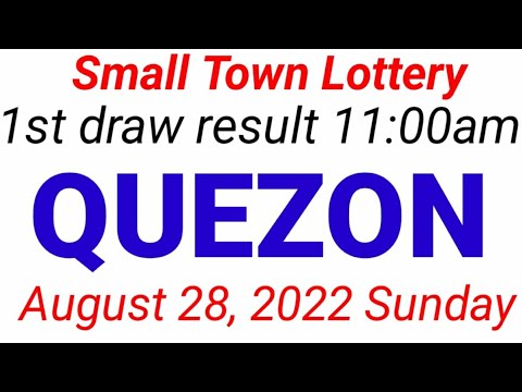 STL - QUEZON August 28, 2022 1ST DRAW RESULT