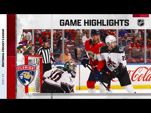 Coyotes @ Panthers 10/25/21 | NHL Highlights