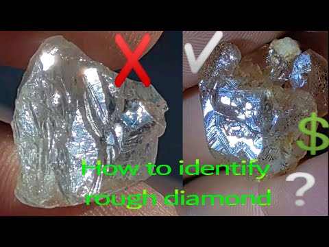 how to identify rough diamond at home fake VS reyal