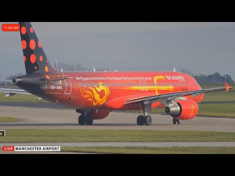 🔴 Brussels Airlines Red Devils SPECIAL Livery & More - Manchester Airport!
