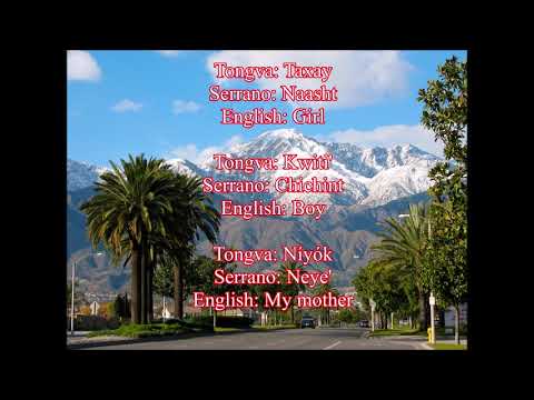 Tongva and Serrano Languages