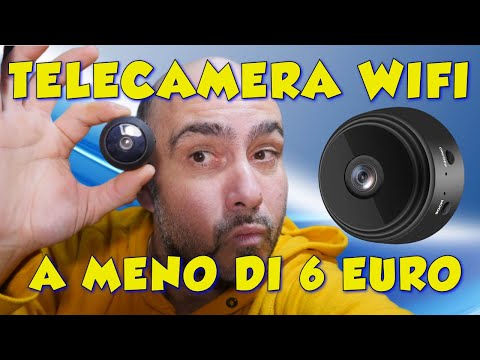 QUESTA TELECAMERA SPIA WIFI COSTA MENO DI 4 EURO E FUNZIONA! RECENSIONE MINI CAMERA