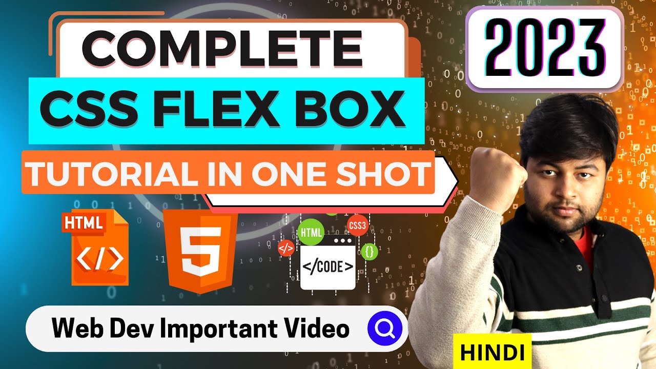 🔥 CSS FLEX in one video with Bucket Example | Important video for web dev in Hindi