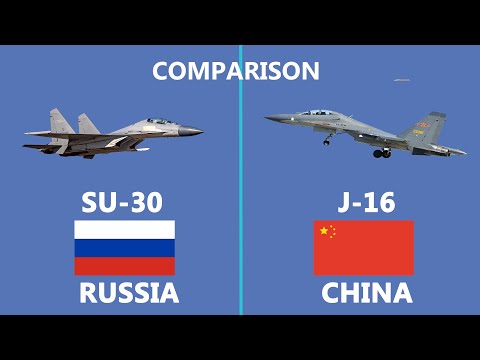 Comparison of Russian Sukhoi Su 30 and China's J 16 Fighter jet