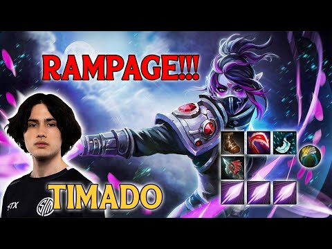 Timado Safelane - Templar Assassin | RAMPAGE!!! | Dota2 Pro Learn|