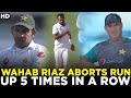 Wahab Riaz Aborts Run Up Five Times In A Row Pakistan Vs Sri Lanka Test PCB MA2A