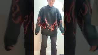 【メンズファッション】新しいニットを買ってくるくる回っちゃう人