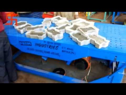 Paver Blocks Making Vibrating Table Machine