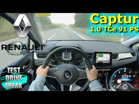 2022 Renault Captur TCe 90 91 PS TOP SPEED AUTOBAHN DRIVE POV