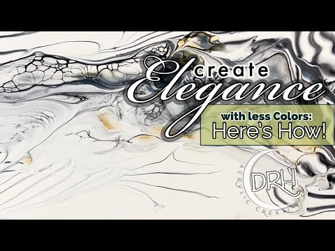 #174. CREATE ELEGANCE with only 3 Colors: HERE’S HOW! #sheleeartstyle #acrylicpainting