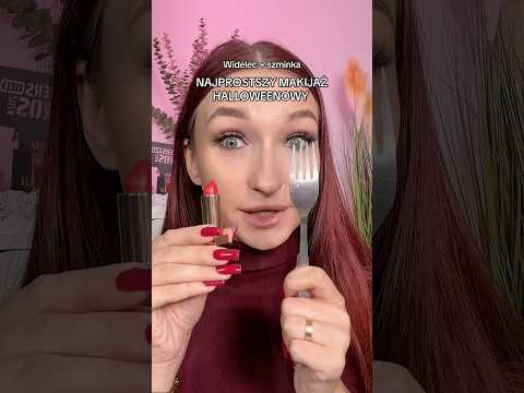 WIDELEC + SZMINKA = HALLOWEENOWY MAKIJAŻ 😱👁️👁️ #makeuptrends #makeup #halloween #halloweenmakeup