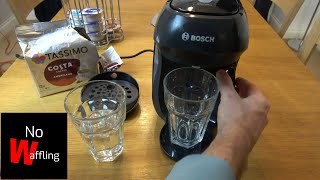How to RINSE OUT Clean Bosch Tassimo Happy Coffee Machine Using SERVICE T Disc - Beginners guide