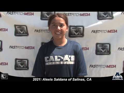 2021 Alexis Saldana Catcher and Outfield Softball Skills Video - Cal A's - Carter