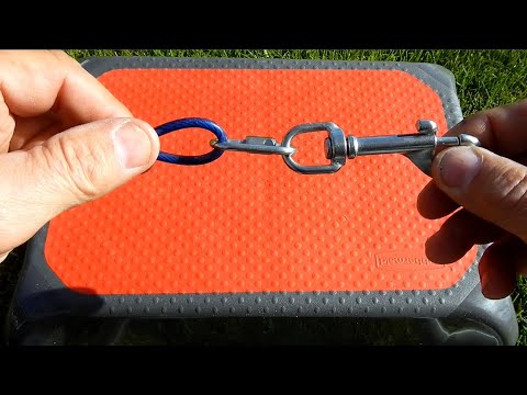 How to Repair a Dog Tie Out Cable that has a bad Swivel Eye Snap Hook