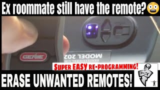🆕 Easy How-To Erase and Reprogram Genie Garage Door Remotes and Keypad