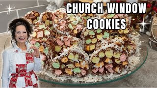 CHURCH WINDOW COOKIES | EASY NO-BAKE CHRISTMAS TREATS