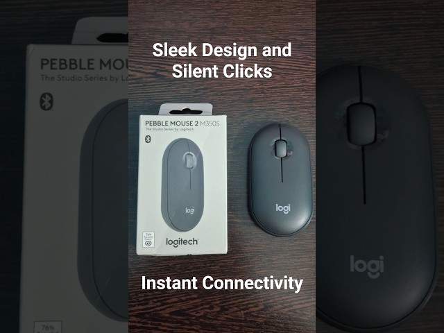 Vídeo relacionado con Logitech Pebble Mouse 2 M350s, estilizado ratón inalámbrico Bluetooth, Ligero, Personalizable, clics discretos, Easy-Switch, Windows, macOS, iPadOS, Android, ChromeOS - Rosa