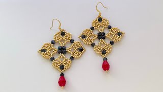 PandaHall Beaded Earrings || Fast and Easy Beaded Earrings