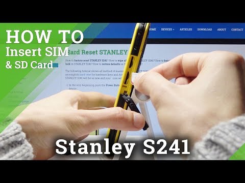 How to Install Micro SIM in Stanley S241 - Insert SD Card