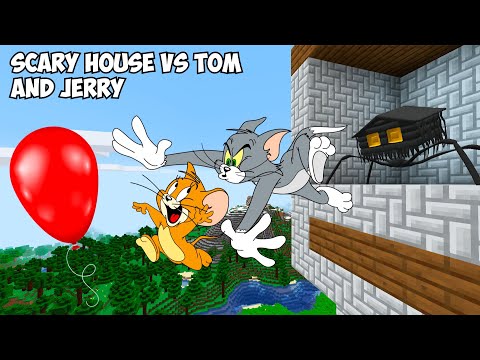 HOW TOM and JERRY ESCAPED FROM SCARY HOUSE IT IN MINECRAFT ! - Gameplay Movie traps