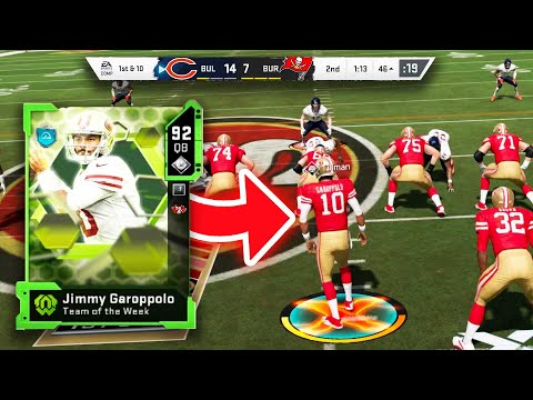 TOTW PAWNSTAR JIMMY GARAPPOLO HAD THE GAME OF HIS LIFE! - Madden 20 Ultimate Team