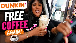 RUNNN! FREE DUNKIN COFFEE & .76 BURGERS!! 