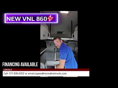 All new Volvo VNL 860 interior.