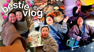 VLOG: bestie sleepover, a much needed girl's weekend, christmas surprise, KBBQ, having the best time