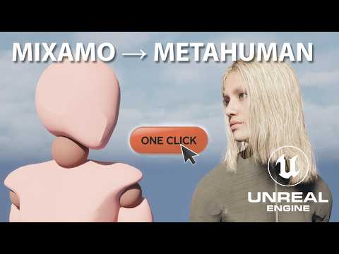 Unreal Engine 5.7 - Mixamo To Metahuman (One-Click Retargeting) - QuickTip