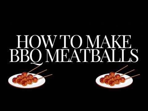 How to make bbq meatballs | meatball recipe