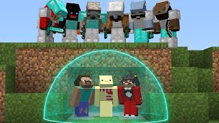 Minecraft Manhunt, But We Are Stuck Together