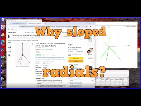 Using EZNEC to model a typical ground plane antenna.