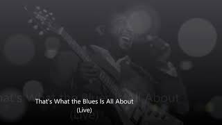 Albert King-That&#39;s What the Blues Is All About (live)