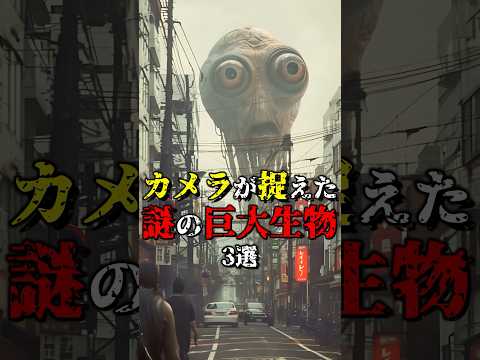 カメラが捉えた謎の巨大生物3選 part3 #都市伝説 #雑学 #怖い話 #shorts