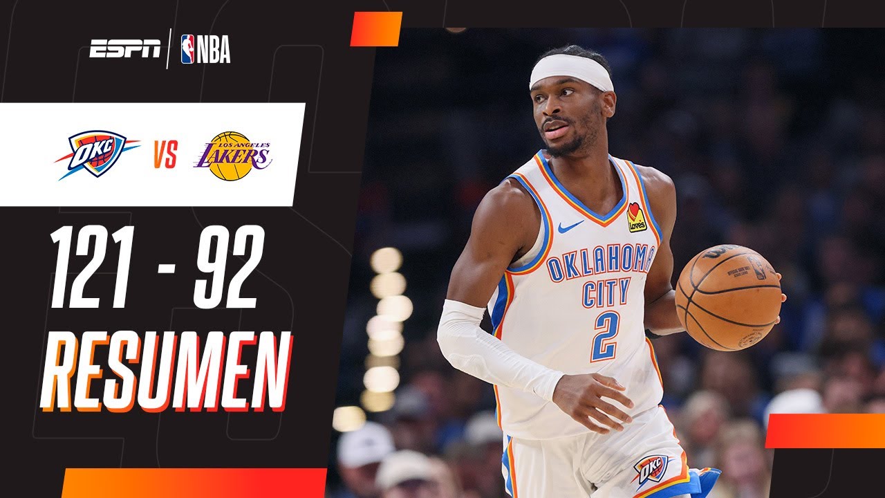GILGEOUS-ALEXANDER, INTRATABLE PARA LA VICTORIA DE OKLAHOMA FRENTE A LOS LAKERS EN LA NBA | RESUMEN