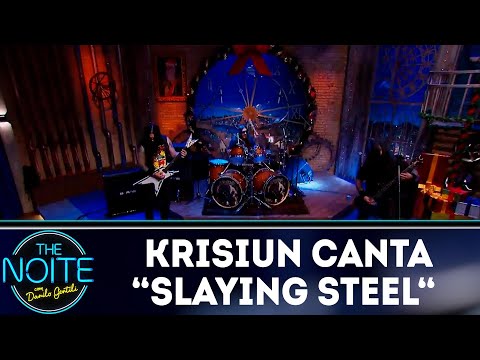Krisiun canta Slaying Steel| The Noite (21/12/18)