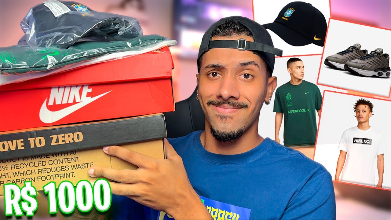 DECIDI GASTAR MIL REAIS NA PROMOÇÃO DA NIKE E CONSEGUI COMPRAR ISSO
