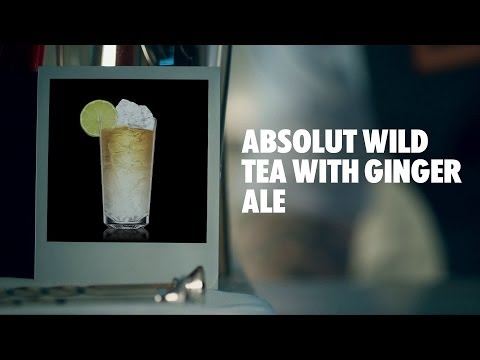 ABSOLUT WILD TEA WITH GINGER ALE  DRINK RECIPE - HOW TO MIX