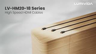 High Speed Male to Male HDMI Cable (LV-HM20-18—1M/3.3FT+2M/6.6FT+3M/9.8FT)|LUMIVIDA