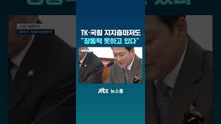 [JTBC 여론조사] TK·국힘 지지층마저도 장동혁 못하고 있다 #JTBC #Shorts
