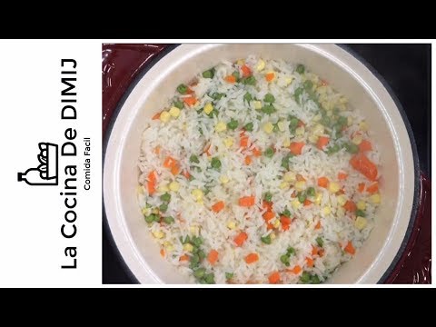 Como hacer Arroz Blanco con Vegetales (Receta de Arroz Blanco)