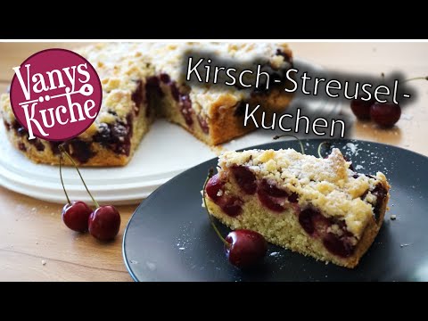 Thermomix® Cherry Crumble Cake (quick, easy and delicious)