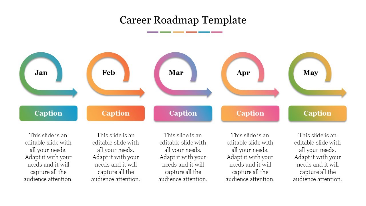 How To Make A Career Roadmap Infographic PowerPoint