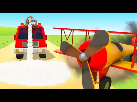 Car cartoons full episodes & Helper cars for kids. Street vehicles and trucks & plane for kids.
